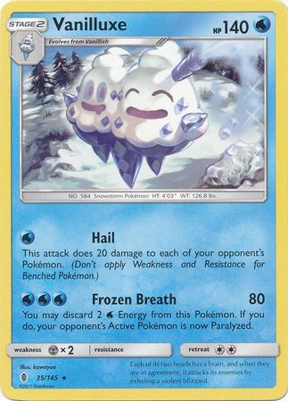Vanilluxe 35 145 Rare Vanilluxe 35 145 Rare