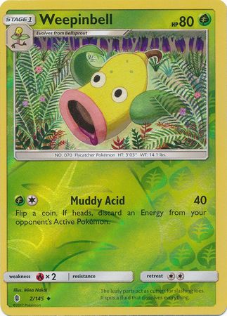 Weepinbell 2 145 Uncommon Reverse Holo Weepinbell 2 145 Uncommon Reverse Holo