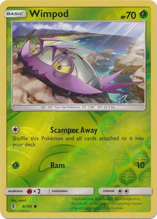 Wimpod 8 145 Common Reverse Holo Wimpod 8 145 Common Reverse Holo