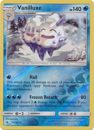 Vanilluxe 35 145 Rare Reverse Holo Vanilluxe 35 145 Rare Reverse Holo