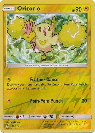 Oricorio 46 145 Rare Reverse Holo Oricorio 46 145 Rare Reverse Holo