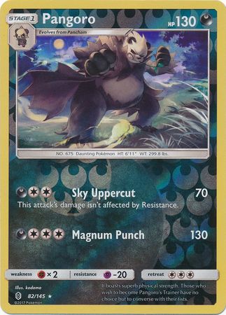 Pangoro 82 145 Rare Reverse Holo Pangoro 82 145 Rare Reverse Holo