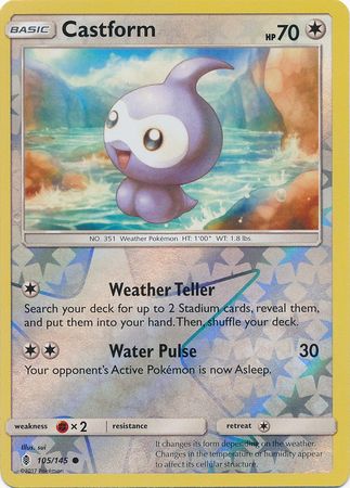 Castform 105 145 Common Reverse Holo Castform 105 145 Common Reverse Holo