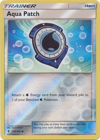 Aqua Patch 119 145 Uncommon Reverse Holo Sun Moon Guardians Rising Reverse Holo Singles Aqua Patch 119 145 Uncommon Reverse Holo Sun Moon Guardians Rising Reverse Holo Singles