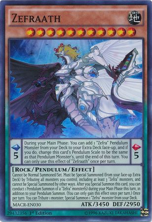 Zefraath MACR EN030 Super Rare 1st Edition Maximum Crisis 1st Edition Singles Zefraath MACR EN030 Super Rare 1st Edition Maximum Crisis 1st Edition Singles