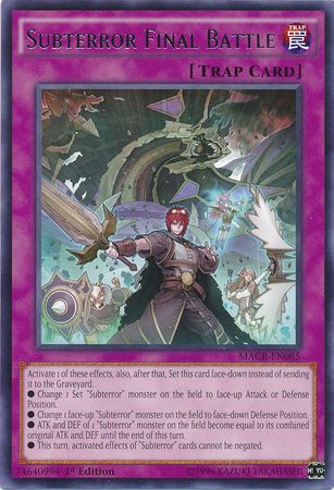 Subterror Final Battle MACR EN085 Rare 1st Edition Maximum Crisis 1st Edition Singles Subterror Final Battle MACR EN085 Rare 1st Edition Maximum Crisis 1st Edition Singles