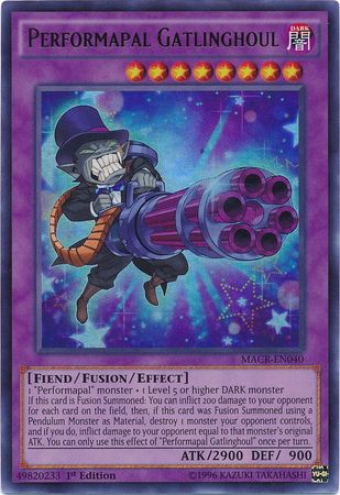 Performapal Gatlinghoul MACR EN040 Ultra Rare 1st Edition Maximum Crisis 1st Edition Singles Performapal Gatlinghoul MACR EN040 Ultra Rare 1st Edition Maximum Crisis 1st Edition Singles