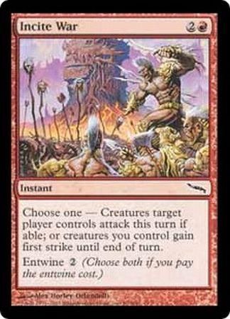 Incite War Mirrodin Singles Incite War Mirrodin Singles