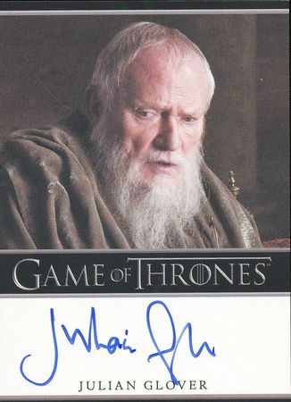 Julian Glover as Grand Maester Pycelle Bordered Signature Autograph Julian Glover as Grand Maester Pycelle Bordered Signature Autograph