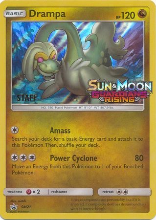 Drampa SM21 Staff Pre Release Promo Pokemon Sun Moon Promos Drampa SM21 Staff Pre Release Promo Pokemon Sun Moon Promos