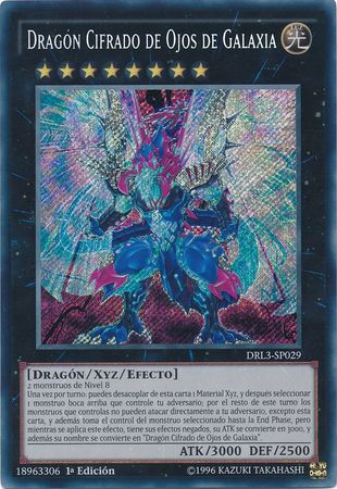 Dragon Cifrado de Ojos de Galaxia DRL3 SP029 Secret Rare 1st Edition Spanish Yugioh Cards Dragon Cifrado de Ojos de Galaxia DRL3 SP029 Secret Rare 1st Edition Spanish Yugioh Cards