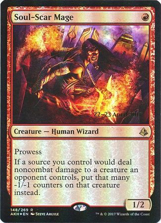 Soul Scar Mage 148 269 AKH Pre Release Foil Promo Magic The Gathering Promo Cards Soul Scar Mage 148 269 AKH Pre Release Foil Promo Magic The Gathering Promo Cards
