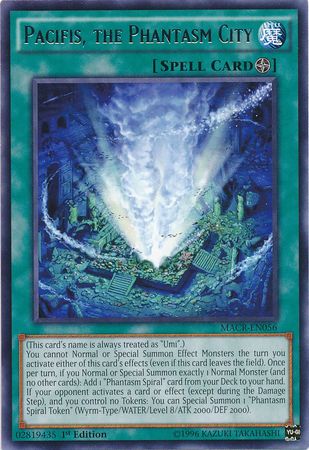 Pacifis the Phantasm City MACR EN056 Rare 1st Edition Pacifis the Phantasm City MACR EN056 Rare 1st Edition