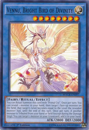 Vennu Bright Bird of Divinity MACR EN097 Common 1st Edition Maximum Crisis 1st Edition Singles Vennu Bright Bird of Divinity MACR EN097 Common 1st Edition Maximum Crisis 1st Edition Singles
