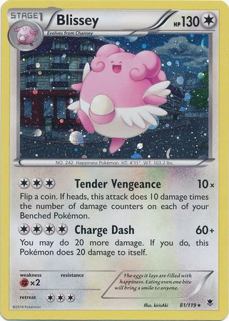 Blissey 106/123 World Championship 2011 Pokemon Card