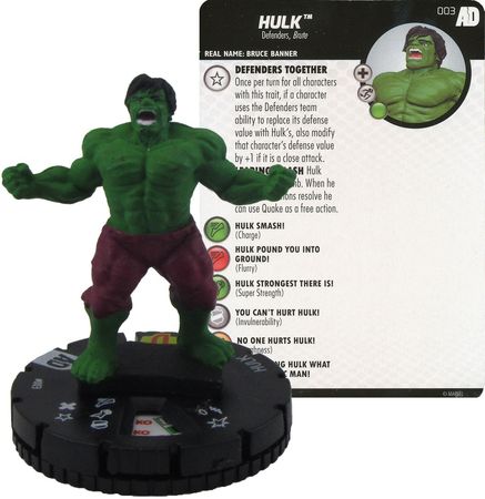 Hulk 003 Avengers Defenders War Booster Set Marvel Heroclix Avengers Defenders War Singles Hulk 003 Avengers Defenders War Booster Set Marvel Heroclix Avengers Defenders War Singles