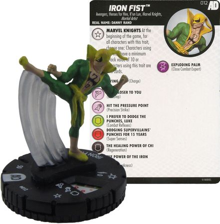 Iron Fist 012 Avengers Defenders War Booster Set Marvel Heroclix Iron Fist 012 Avengers Defenders War Booster Set Marvel Heroclix