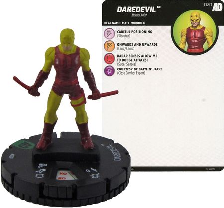 DAREDEVIL Avengers Defenders War Heroclix UNCOMMON #020 