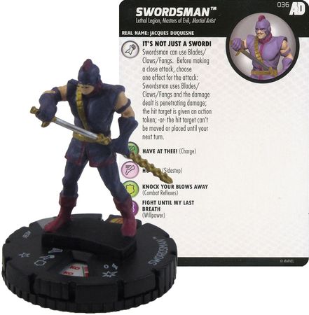 Swordsman 036 Avengers Defenders War Booster Set Marvel Heroclix Avengers Defenders War Singles Swordsman 036 Avengers Defenders War Booster Set Marvel Heroclix Avengers Defenders War Singles