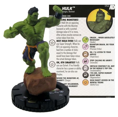 Hulk #073 Avengers/Defenders War Booster Set Marvel Heroclix NM Marvel