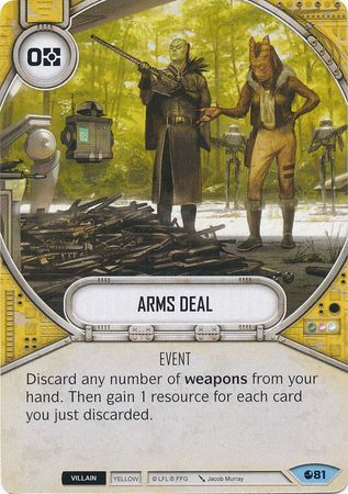 Arms Deal 81 Common Star Wars Destiny Spirit of Rebellion Singles Arms Deal 81 Common Star Wars Destiny Spirit of Rebellion Singles
