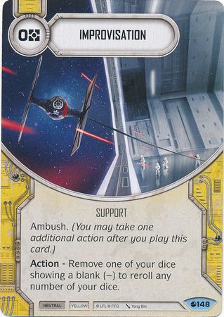 Improvisation 148 Common Star Wars Destiny Spirit of Rebellion Singles Improvisation 148 Common Star Wars Destiny Spirit of Rebellion Singles