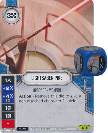 Lightsaber Pike 15 Rare Includes Premium Die Star Wars Destiny Spirit of Rebellion Singles Lightsaber Pike 15 Rare Includes Premium Die Star Wars Destiny Spirit of Rebellion Singles
