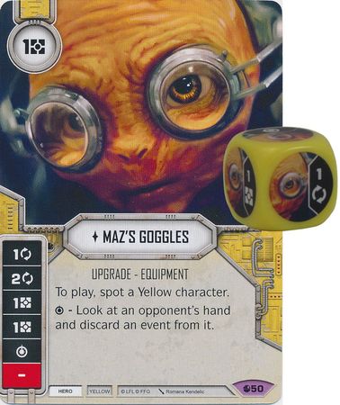 Maz s Goggles 50 Legendary Includes Premium Die Star Wars Destiny Spirit of Rebellion Singles Maz s Goggles 50 Legendary Includes Premium Die Star Wars Destiny Spirit of Rebellion Singles