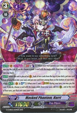 Masked Phantom Harri G CHB03 004EN Triple Rare RRR G Character Booster 3 Rummy Labyrinth Under the Moonlight Singles Masked Phantom Harri G CHB03 004EN Triple Rare RRR G Character Booster 3 Rummy Labyrinth Under the Moonlight Singles