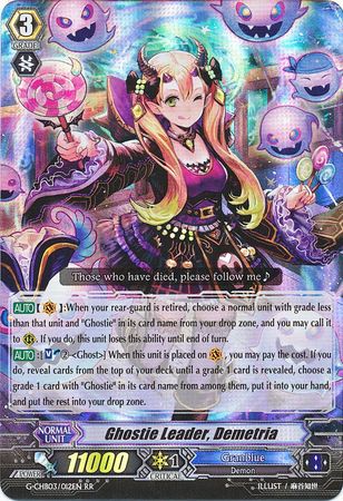 Ghostie Leader Demetria G CHB03 012EN Double Rare RR G Character Booster 3 Rummy Labyrinth Under the Moonlight Singles Ghostie Leader Demetria G CHB03 012EN Double Rare RR G Character Booster 3 Rummy Labyrinth Under the Moonlight Singles