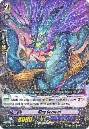 King Serpent G CHB03 026EN Rare R G Character Booster 3 Rummy Labyrinth Under the Moonlight Singles King Serpent G CHB03 026EN Rare R G Character Booster 3 Rummy Labyrinth Under the Moonlight Singles