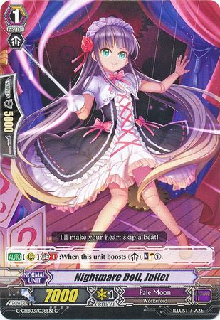 Nightmare Doll Juliet G CHB03 038EN Common C Nightmare Doll Juliet G CHB03 038EN Common C