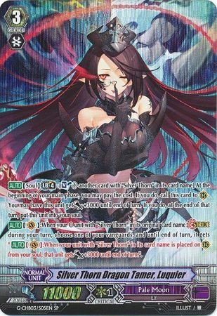 Silver Thorn Dragon Tamer Luquier G CHB03 S05EN Special Parallel SP G Character Booster 3 Rummy Labyrinth Under the Moonlight Singles Silver Thorn Dragon Tamer Luquier G CHB03 S05EN Special Parallel SP G Character Booster 3 Rummy Labyrinth Under the Moonlight Singles