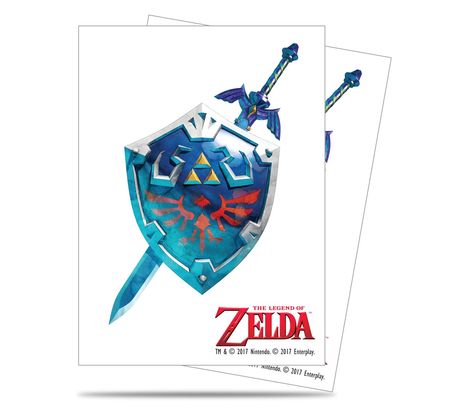 Ultra Pro The Legend of Zelda Sword and Shield 65ct Standard Sized Sleeves UP85210 Sleeves Ultra Pro The Legend of Zelda Sword and Shield 65ct Standard Sized Sleeves UP85210 Sleeves
