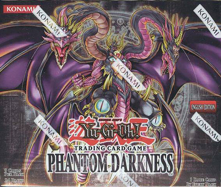 Yugioh pack wrapper Phantom Darkness PTDN 1st edition 