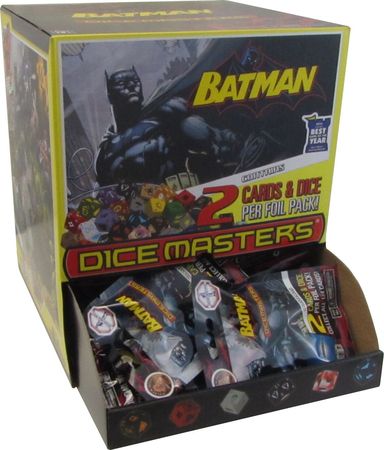 Batman Gravity Feed Display Box of 90 Packs DC Dice Masters Batman Gravity Feed Display Box of 90 Packs DC Dice Masters