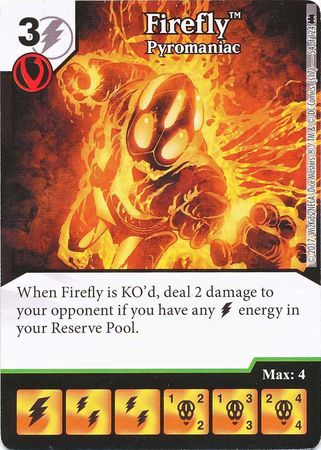 #054 Firefly Pyromaniac Foil Batman Dice Masters 