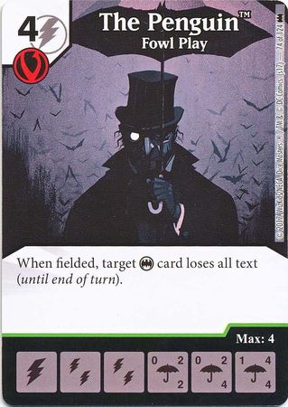 The Penguin Fowl play 74 124 Uncommon DC Dice Masters Batman Singles The Penguin Fowl play 74 124 Uncommon DC Dice Masters Batman Singles
