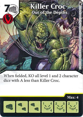 Killer Croc Out of the Depths 100 124 Rare DC Dice Masters Batman Singles Killer Croc Out of the Depths 100 124 Rare DC Dice Masters Batman Singles