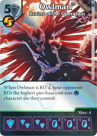 Owlman Brains of the Operation Foil 66 124 Uncommon Owlman Brains of the Operation Foil 66 124 Uncommon