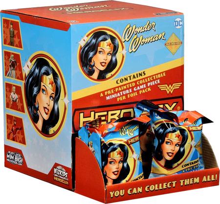 Wonder Woman Gravity Feed Display Box of 24 Packs Ver A DC Heroclix WZK72655 Wonder Woman Gravity Feed Display Box of 24 Packs Ver A DC Heroclix WZK72655