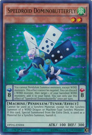 Speedroid Dominobutterfly DPDG EN004 Ultra Rare 1st Edition Duelist Pack Dimensional Guardians Singles Speedroid Dominobutterfly DPDG EN004 Ultra Rare 1st Edition Duelist Pack Dimensional Guardians Singles
