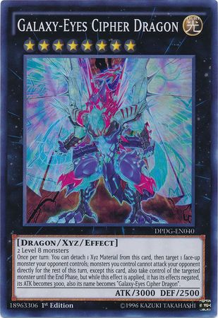 Galaxy Eyes Cipher Dragon DPDG EN040 Super Rare 1st Edition Galaxy Eyes Cipher Dragon DPDG EN040 Super Rare 1st Edition