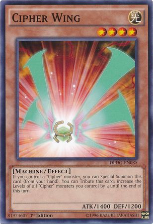 Cipher Wing DPDG EN035 Common 1st Edition Duelist Pack Dimensional Guardians Singles Cipher Wing DPDG EN035 Common 1st Edition Duelist Pack Dimensional Guardians Singles