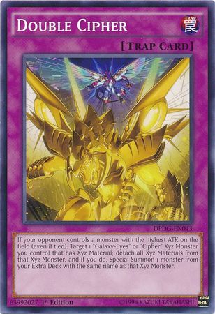 Double Cipher DPDG EN043 Common 1st Edition Duelist Pack Dimensional Guardians Singles Double Cipher DPDG EN043 Common 1st Edition Duelist Pack Dimensional Guardians Singles