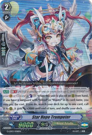 Star Hope Trumpeter G LD03 008EN Triple Rare RRR G Legend Deck 3 The Blaster Aichi Sendou Singles Star Hope Trumpeter G LD03 008EN Triple Rare RRR G Legend Deck 3 The Blaster Aichi Sendou Singles