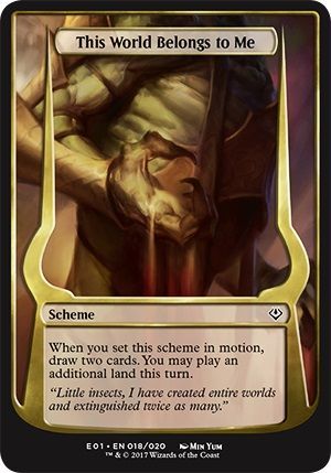 This World Belongs to Me Oversized Card Archenemy Nicol Bolas Singles This World Belongs to Me Oversized Card Archenemy Nicol Bolas Singles