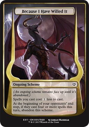 Because I Have Willed It Oversized Card Archenemy Nicol Bolas Singles Because I Have Willed It Oversized Card Archenemy Nicol Bolas Singles