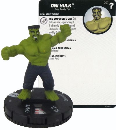 Oni Hulk 007 15th Anniversary What if Marvel Heroclix Oni Hulk 007 15th Anniversary What if Marvel Heroclix