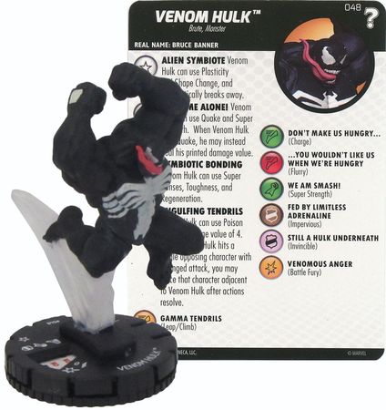 Venom Hulk 048 Chase Rare 15th Anniversary What if Marvel Heroclix Venom Hulk 048 Chase Rare 15th Anniversary What if Marvel Heroclix